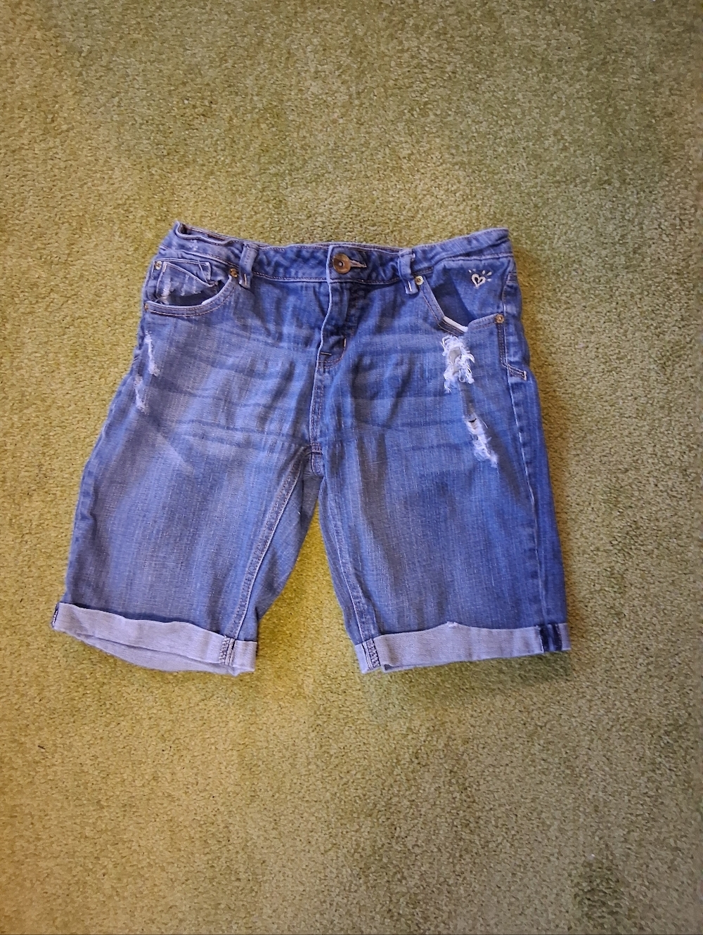 EUC Justice Jean Shorts Size Girls 16R